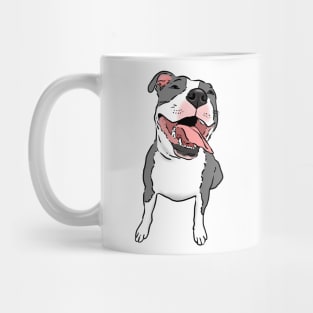 Happy Smiling Pitbull Mug